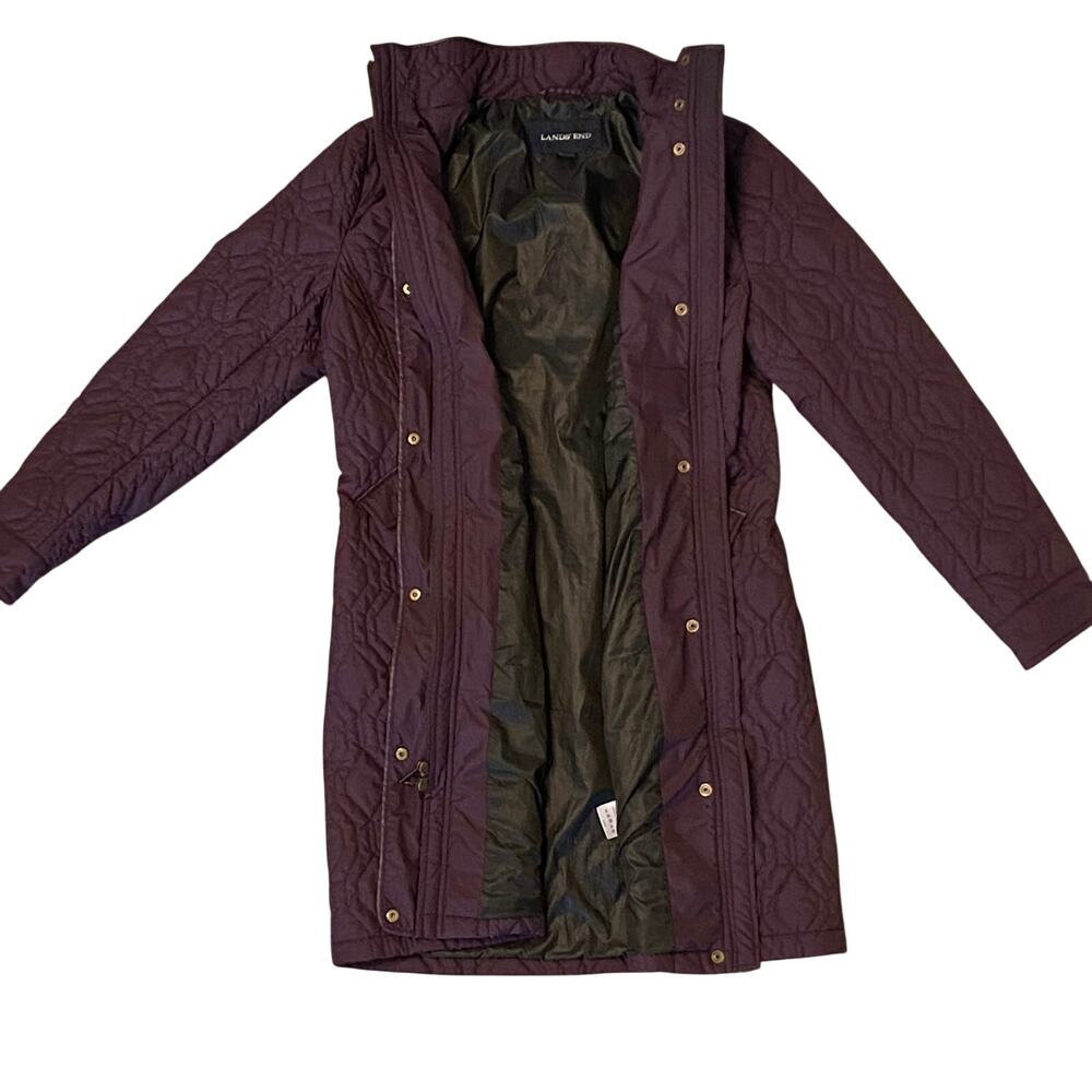 Land's End Primaloft Geometric Pattern Quilted Wi… - image 2